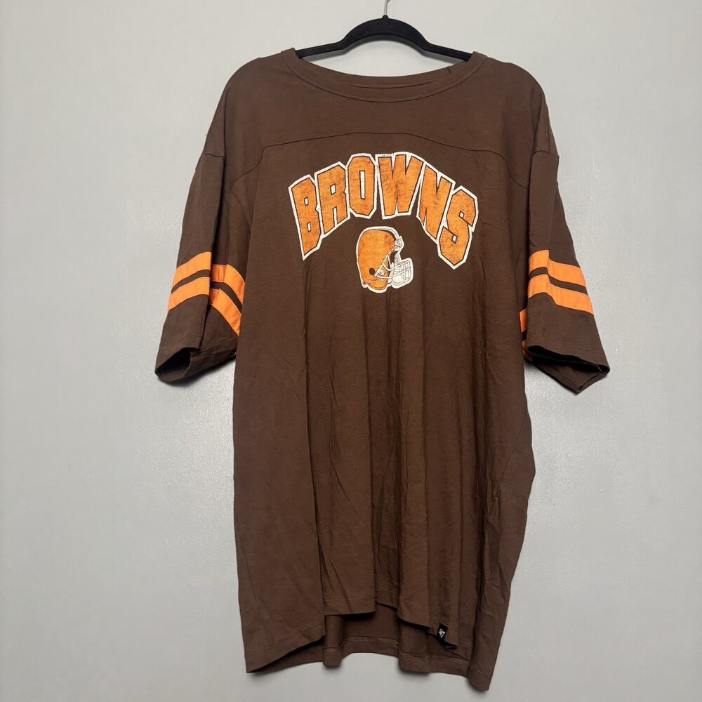 NWT Cleveland Browns Football Short Sleeve Shirt 2XL XXL Plus New NFL